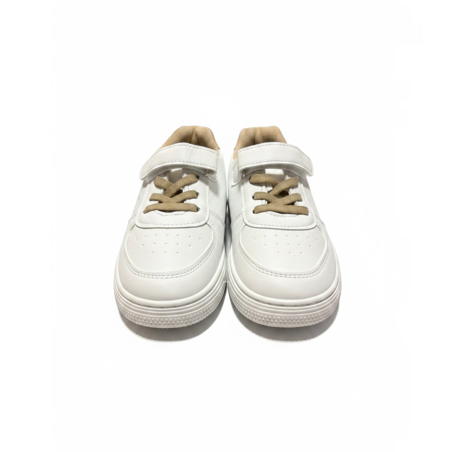 Boys' white and beige shoes with Velcro closure – Size 31 | 21 cm