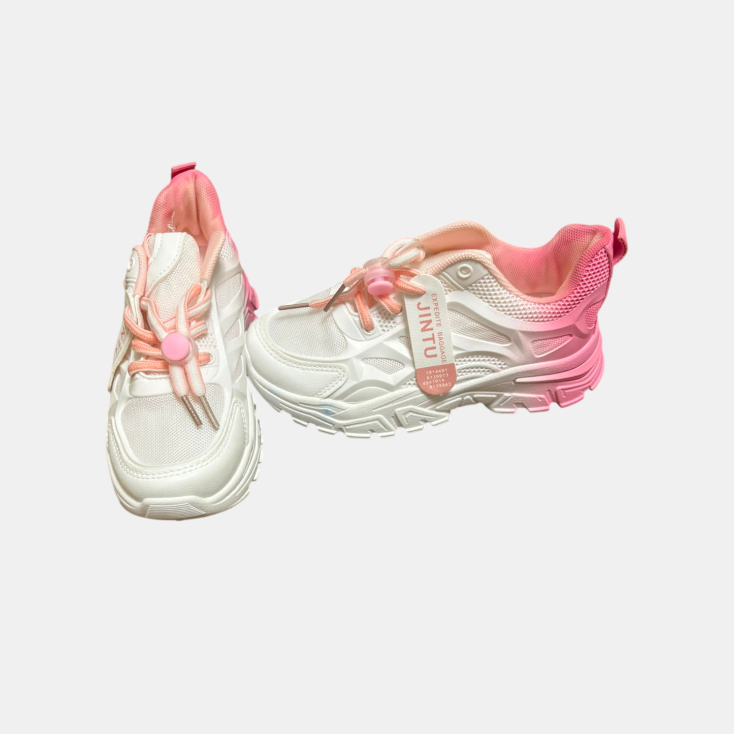 White with Pink Girl Shoes
