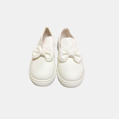White Shoes With Bow