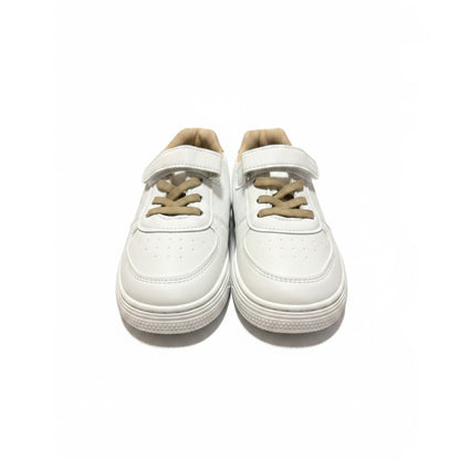 Boys' white and beige shoes with Velcro closure – Size 31 | 21 cm