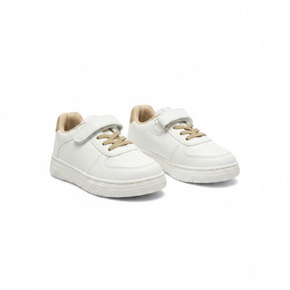 Boys' white and beige shoes with Velcro closure – Size 31 | 21 cm