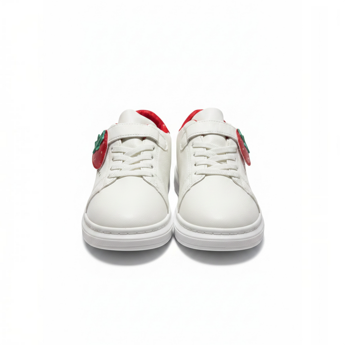 Girls’ White & Red Strawberry Sneakers – Size 35 – 23 cm Foot Length