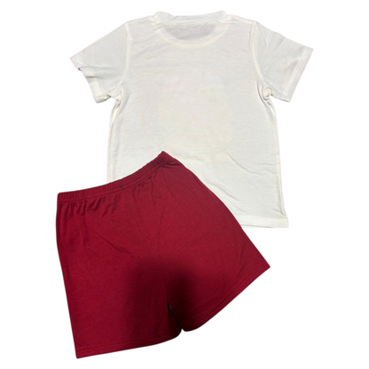 Boys’ Cars Graphic T-Shirt & Red Shorts Set – Size 100 – 3 Years