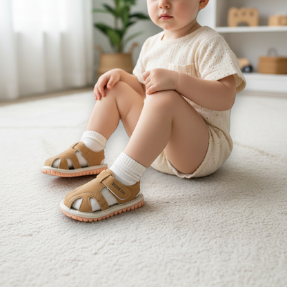 Baby Camel Brown Sandals – Lightweight & Comfortable – Size 17 – 13 cm Foot Length