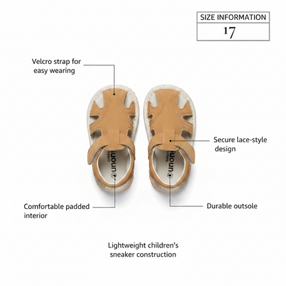Baby Camel Brown Sandals – Lightweight & Comfortable – Size 17 – 13 cm Foot Length